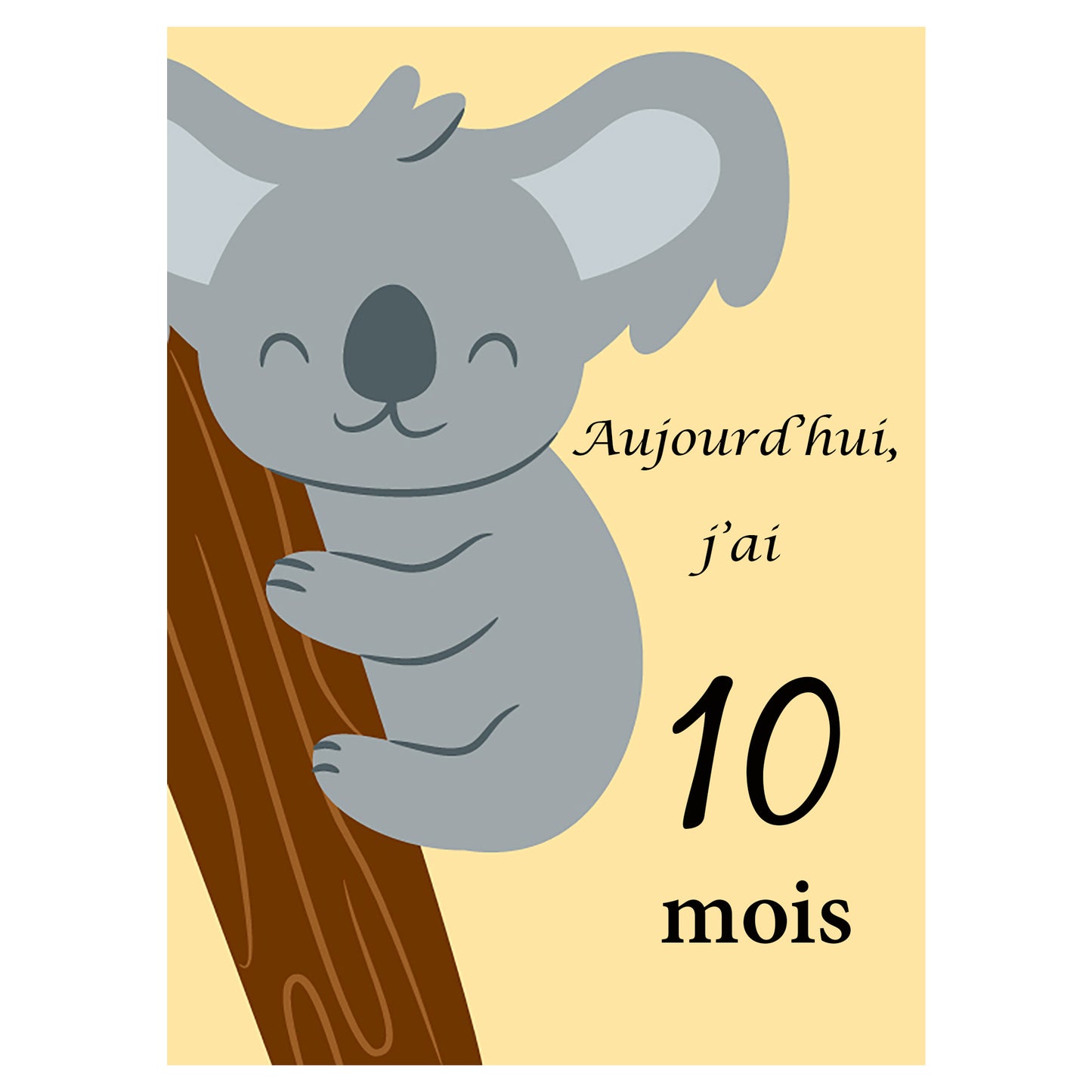 Carte étape bébé Animaux