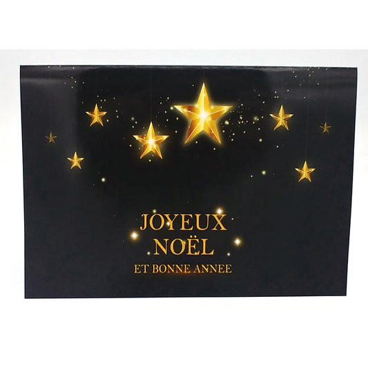 Carte de vœux étoiles de noël