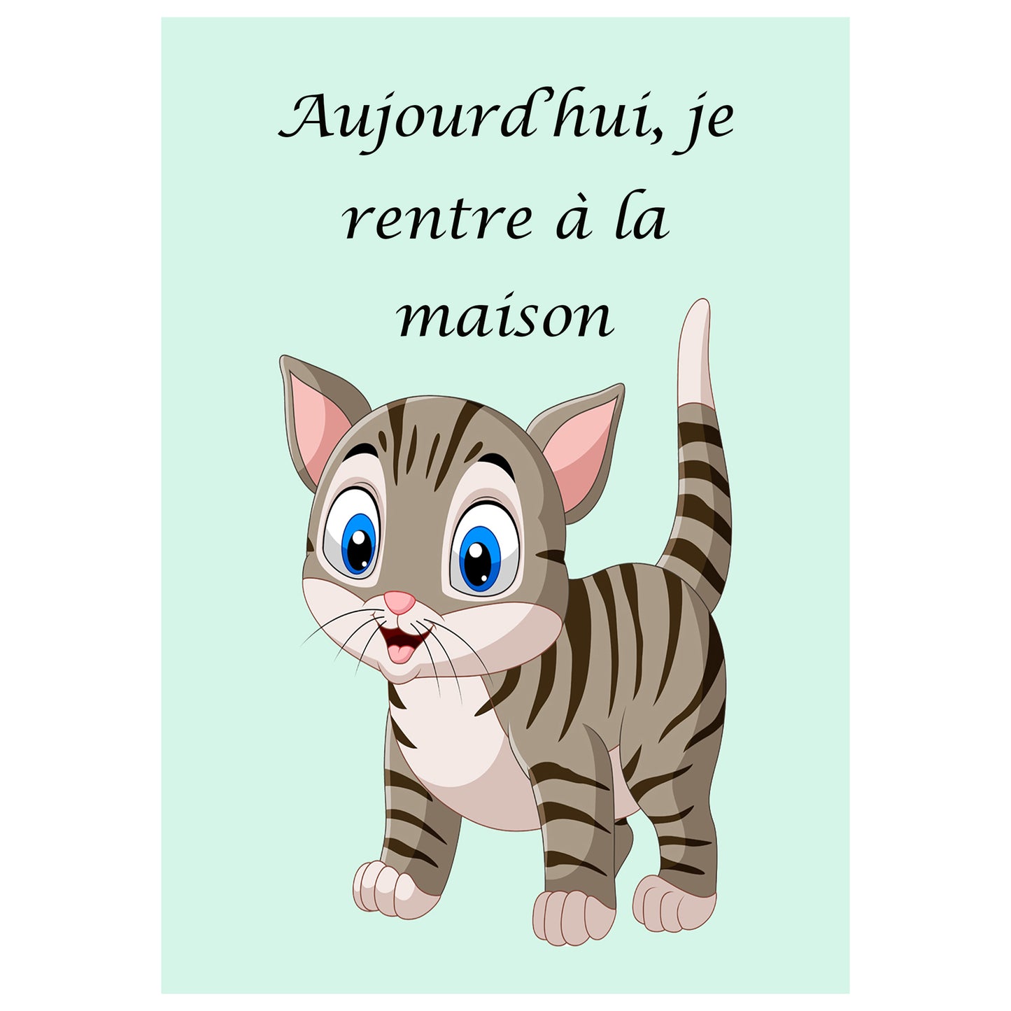 Carte étape bébé Animaux