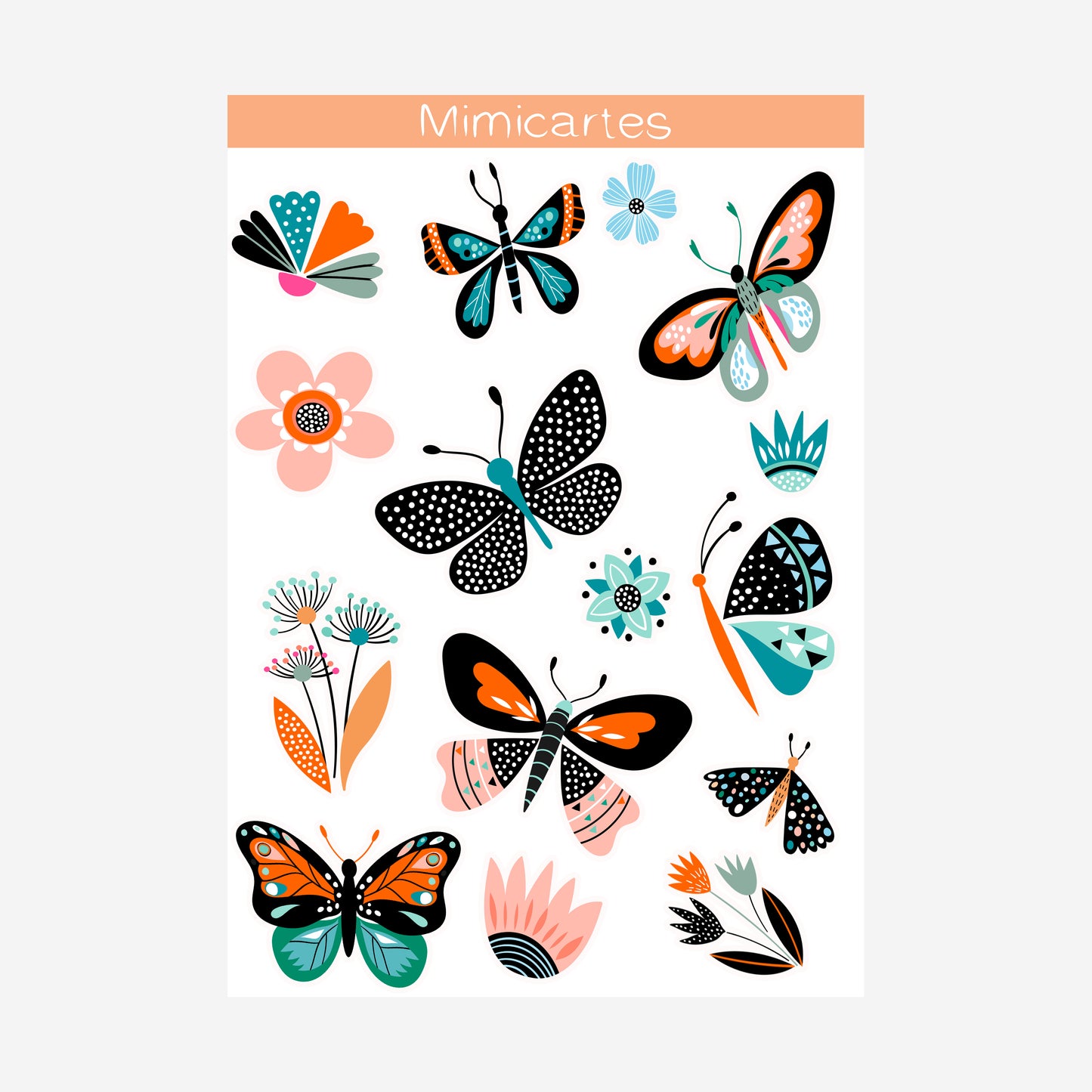 sticker papillon