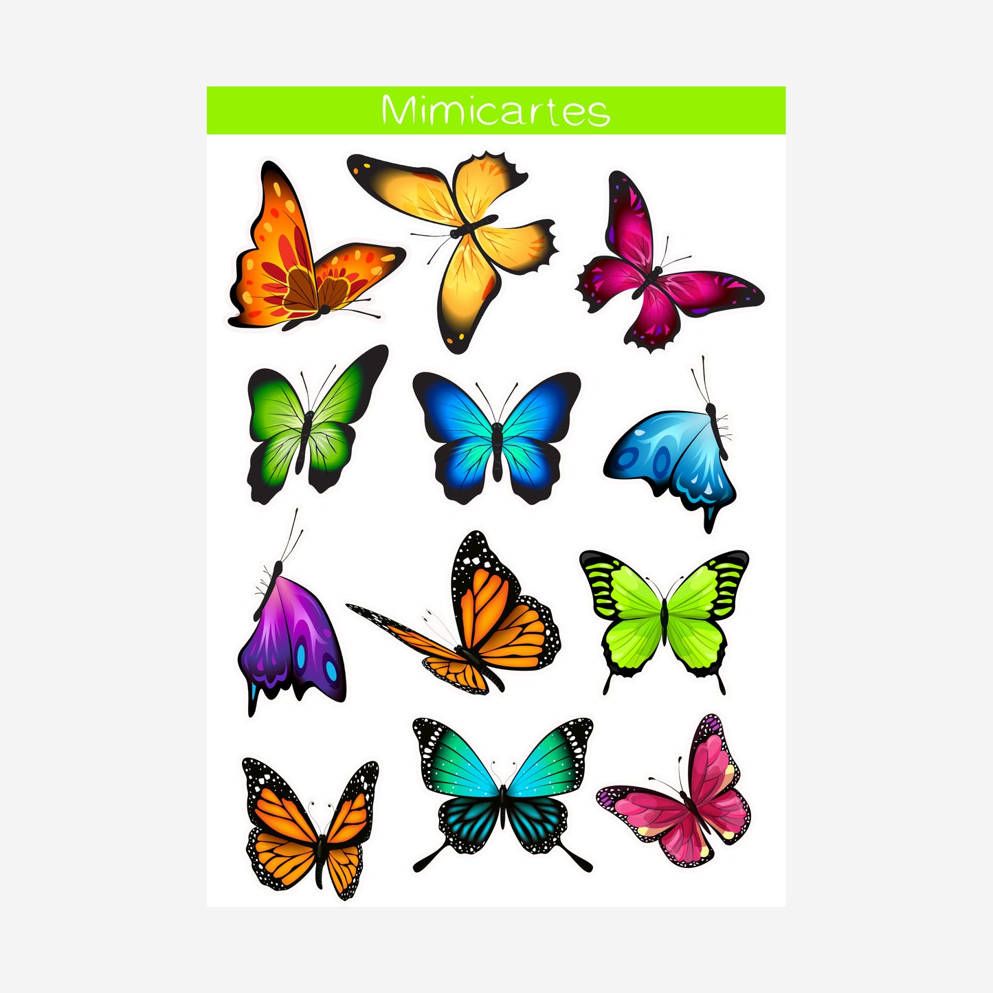 sticker papillon