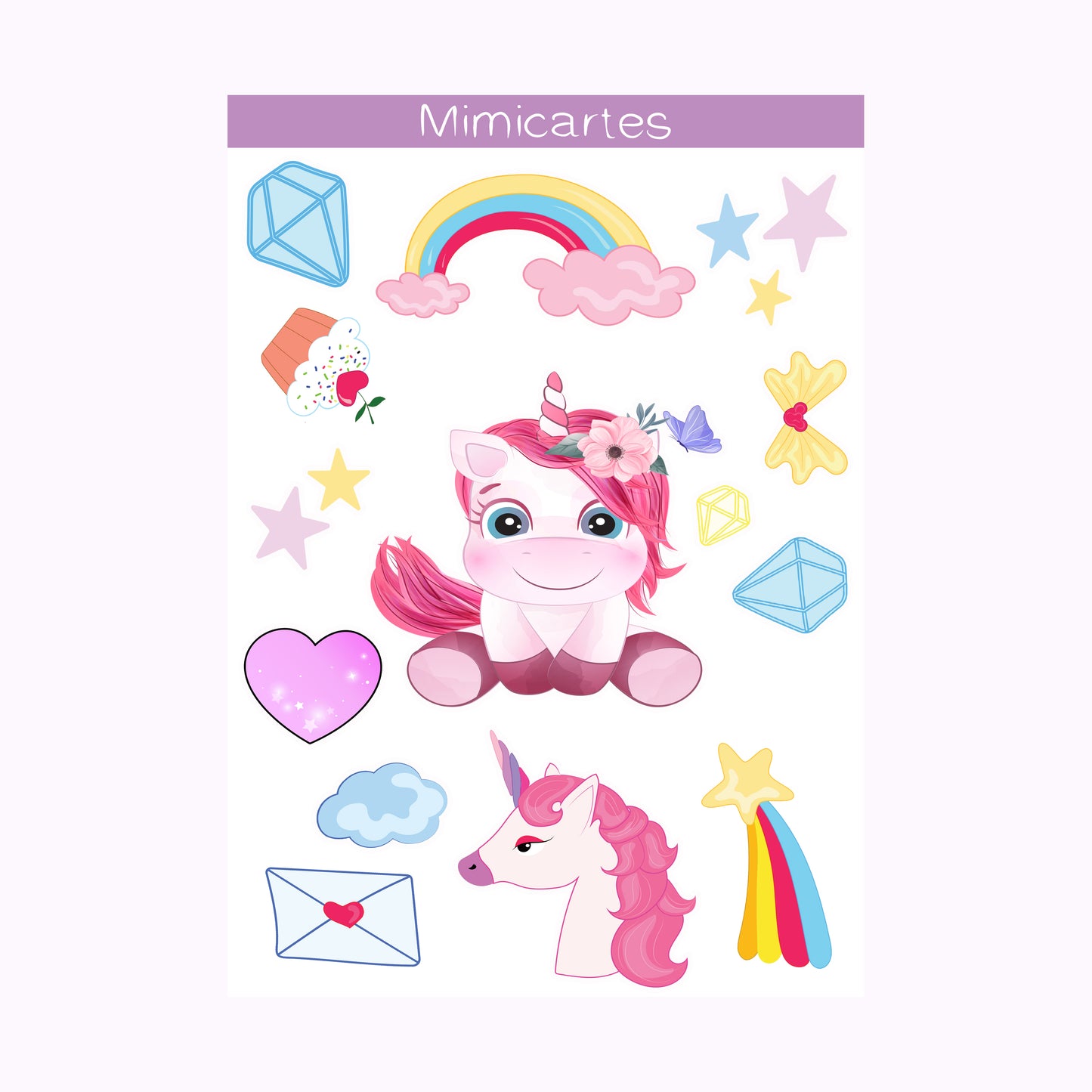 stickers licorne