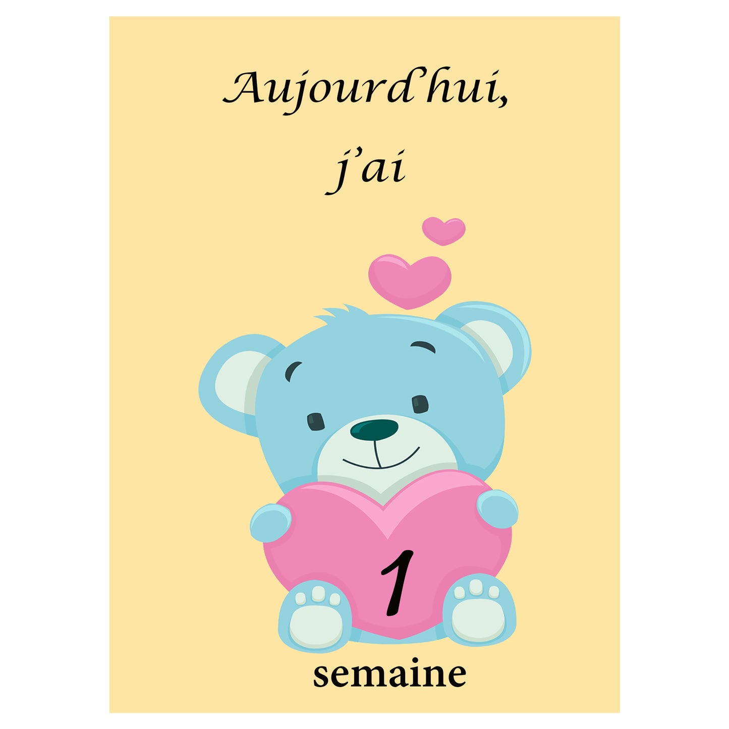 Carte étape bébé Animaux