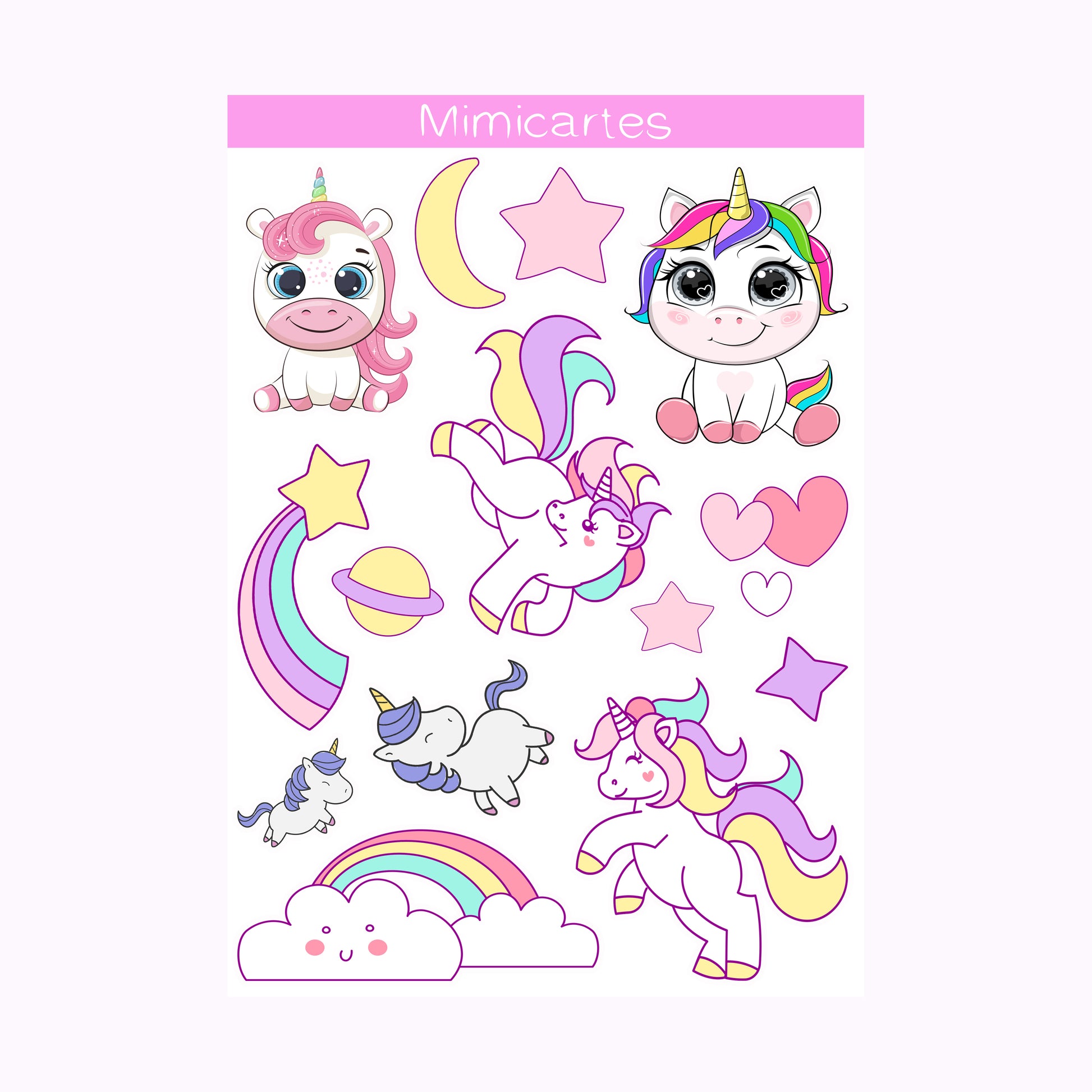 stickers licorne