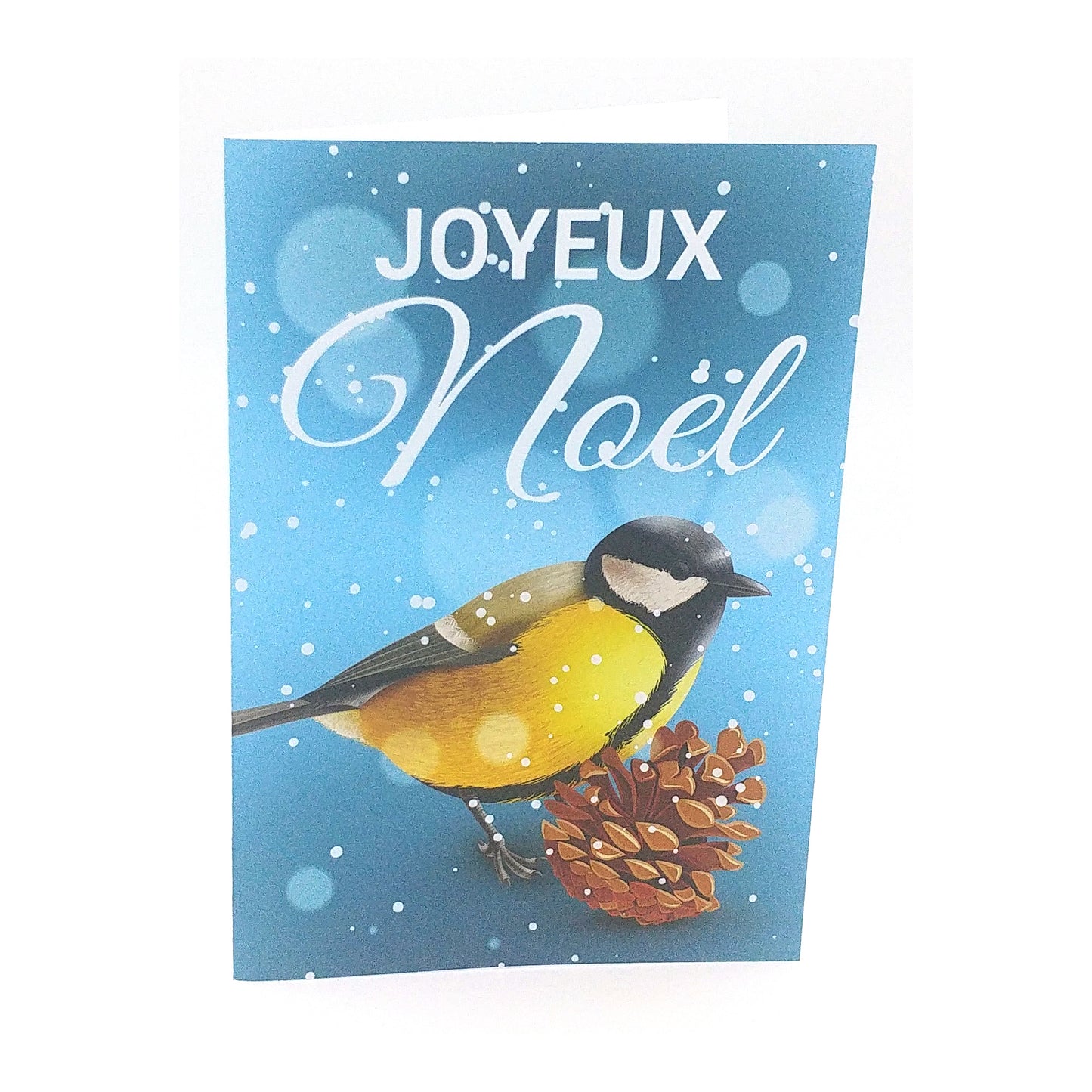 Carte de vœux noël motif oiseau 1