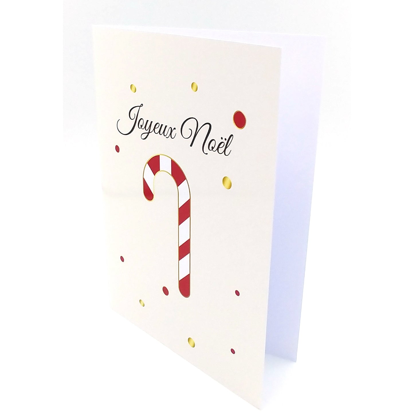 Carte de vœux de noël candy cane