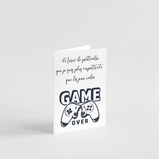 carte anniversaire jeu video