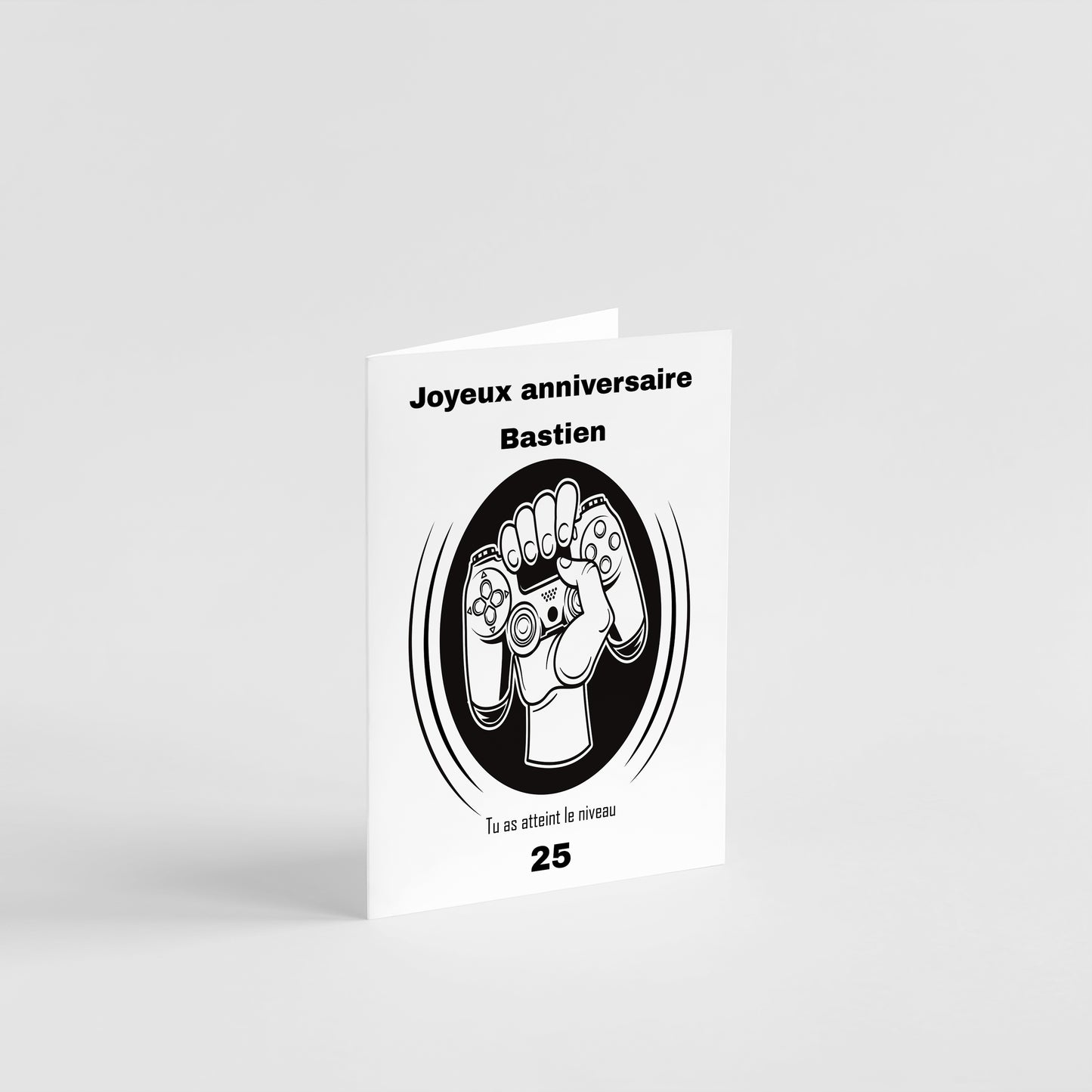 carte d'anniversaire jeu vidéo