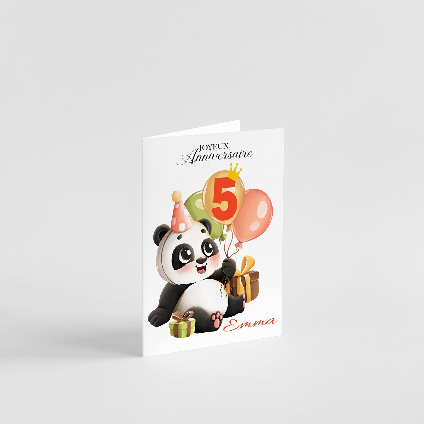 carte anniversaire panda