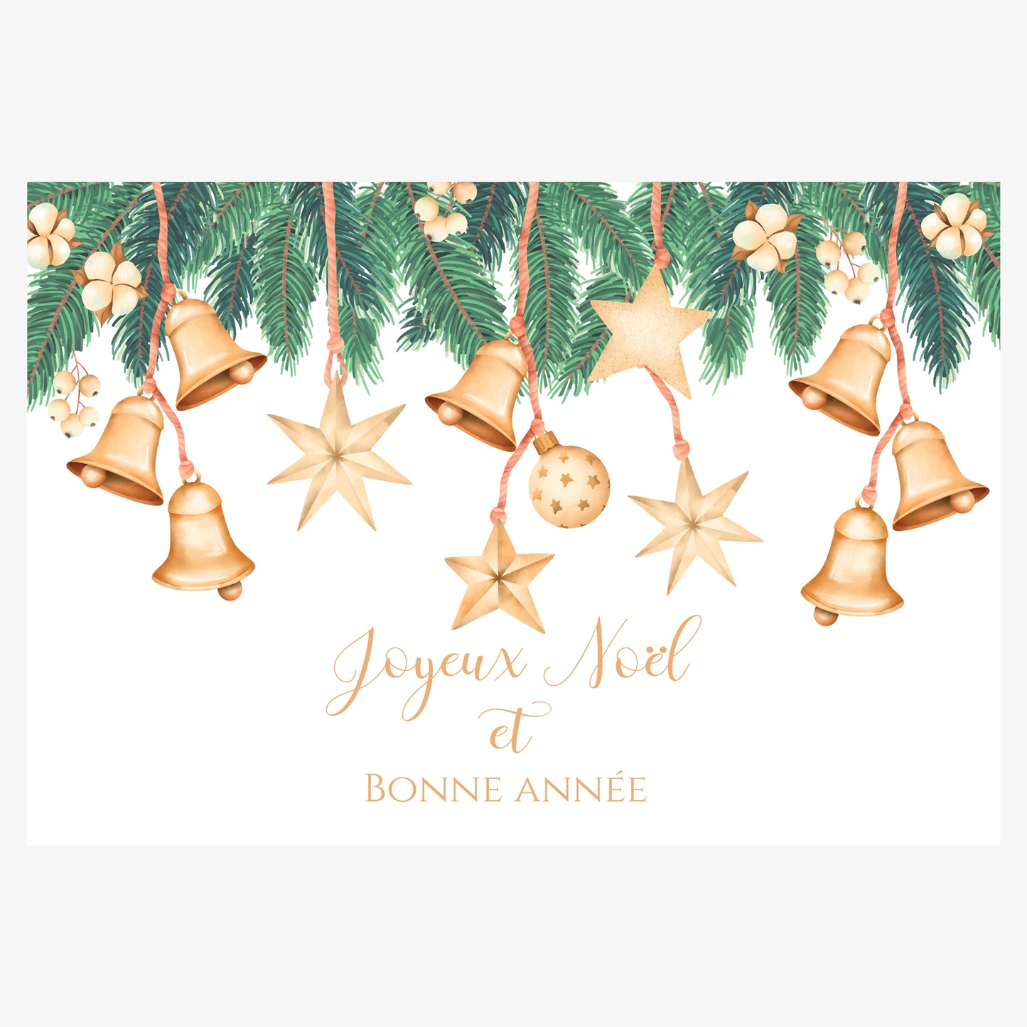 Carte de vœux noël et bonne année mélange 2