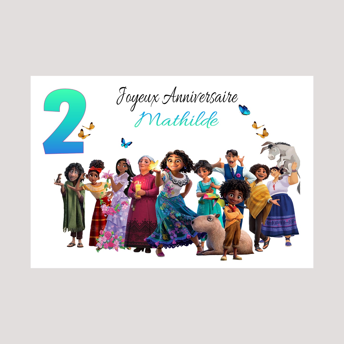 Carte anniversaire Mirabel