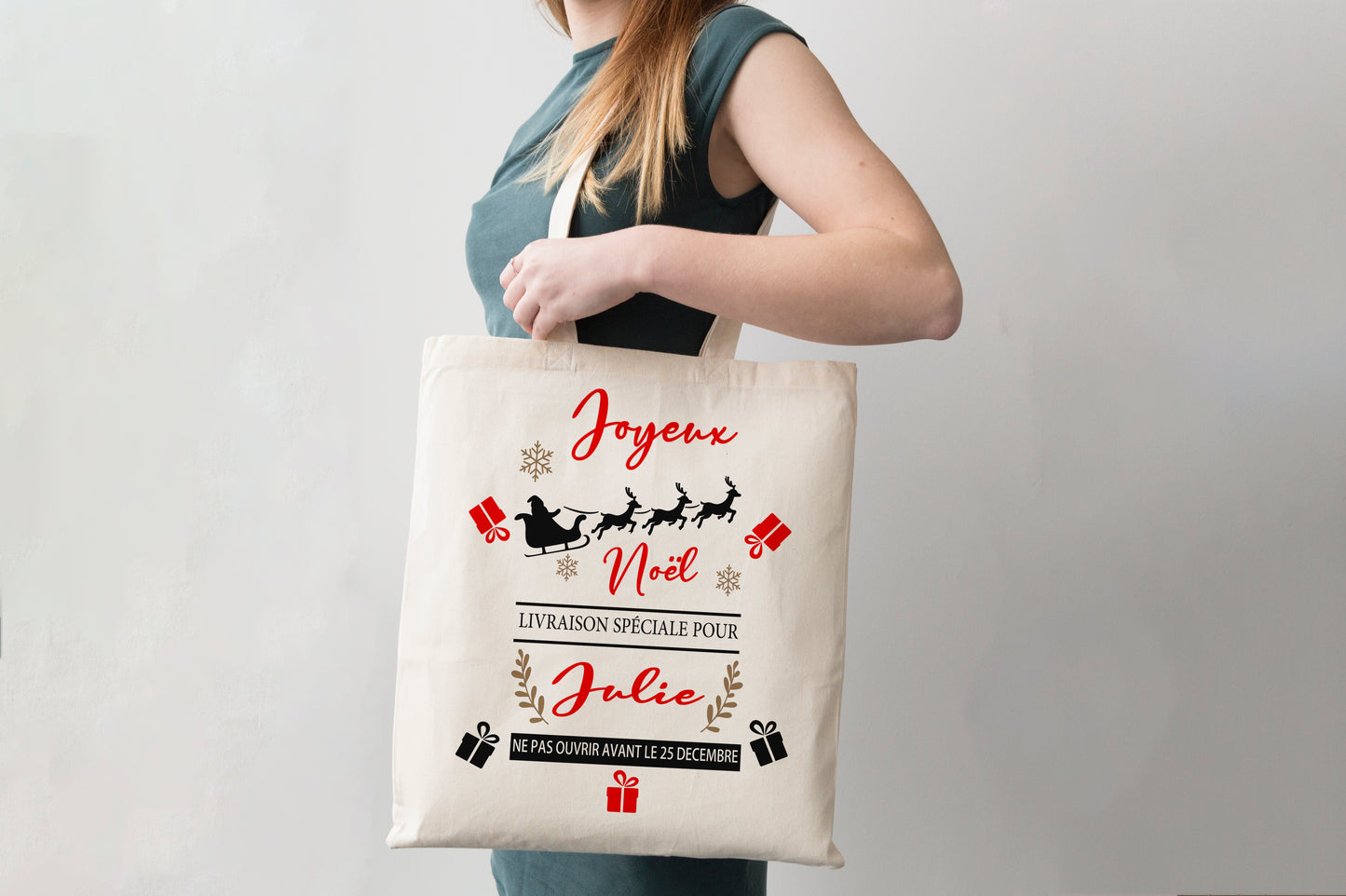 Sac de noël à personnaliser